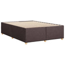 vidaXL sötétbarna szövet ágykeret matrac nélkül 140 x 190 cm