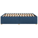 vidaXL kék szövet ágykeret matrac nélkül 140 x 200 cm