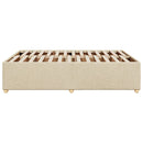 vidaXL krémszínű szövet ágykeret matrac nélkül 160 x 200 cm