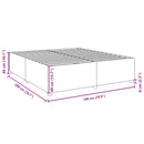 vidaXL sötétbarna szövet ágykeret matrac nélkül 180 x 200 cm