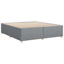 vidaXL világosszürke szövet ágykeret matrac nélkül 200 x 200 cm