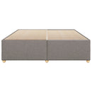 vidaXL tópszínű szövet ágykeret matrac nélkül 200 x 200 cm