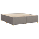 vidaXL tópszínű szövet ágykeret matrac nélkül 200 x 200 cm