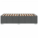 vidaXL sötétszürke szövet ágykeret matrac nélkül 90x190 cm