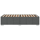 vidaXL sötétszürke szövet ágykeret matrac nélkül 90x200 cm