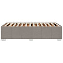 vidaXL tópszínű szövet ágykeret matrac nélkül 90x200 cm