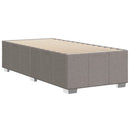 vidaXL tópszínű szövet ágykeret matrac nélkül 90x200 cm