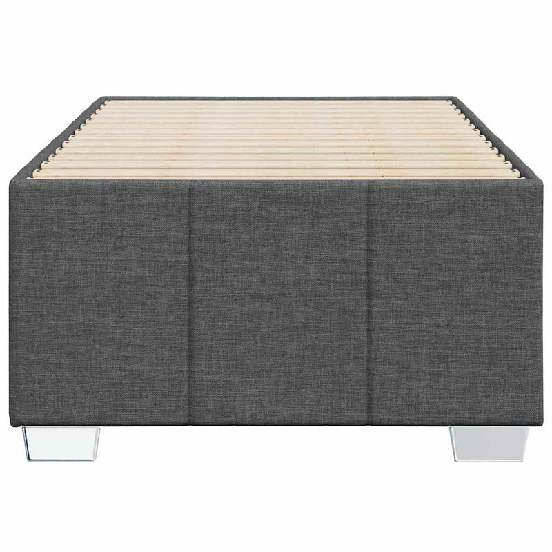 vidaXL sötétszürke szövet ágykeret matrac nélkül 100x200 cm