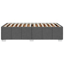 vidaXL sötétszürke szövet ágykeret matrac nélkül 100x200 cm