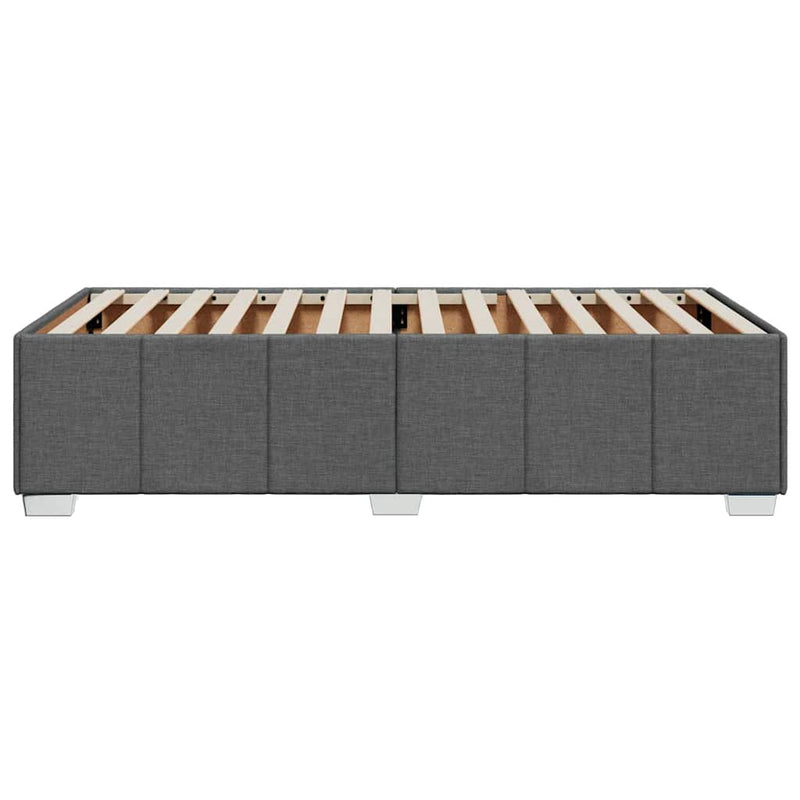 vidaXL sötétszürke szövet ágykeret matrac nélkül 100x200 cm