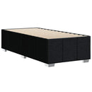 vidaXL fekete szövet ágykeret matrac nélkül 100x200 cm