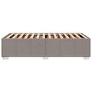 vidaXL tópszínű szövet ágykeret matrac nélkül 100x200 cm