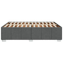 vidaXL sötétszürke szövet ágykeret matrac nélkül 140 x 190 cm