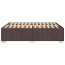 vidaXL sötétbarna szövet ágykeret matrac nélkül 140 x 190 cm