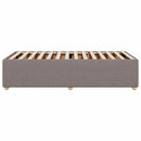 vidaXL tópszínű szövet ágykeret matrac nélkül 90x200 cm
