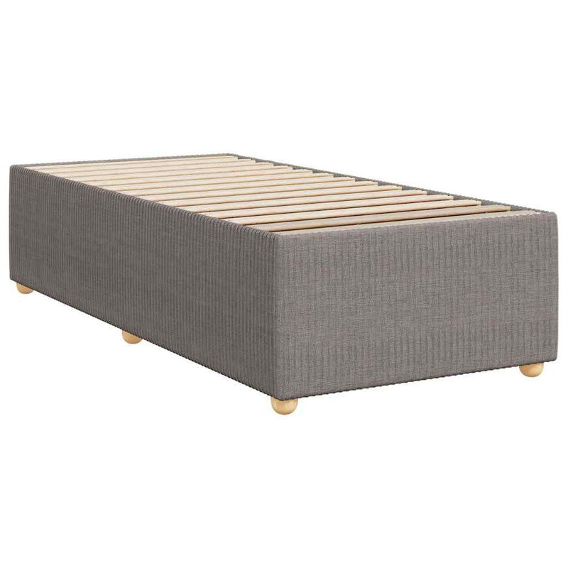 vidaXL tópszínű szövet ágykeret matrac nélkül 100x200 cm