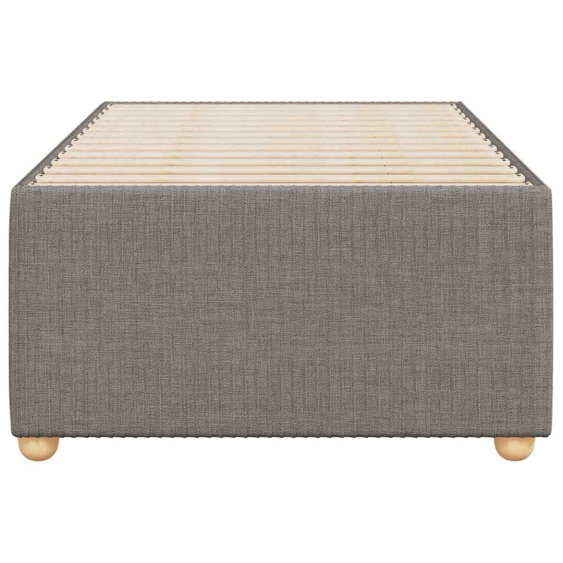 vidaXL tópszínű szövet ágykeret matrac nélkül 100x200 cm