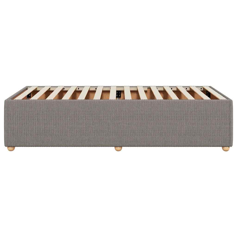 vidaXL tópszínű szövet ágykeret matrac nélkül 100x200 cm