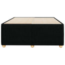 vidaXL fekete szövet ágykeret matrac nélkül 120x200 cm