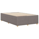 vidaXL tópszínű szövet ágykeret matrac nélkül 120x200 cm