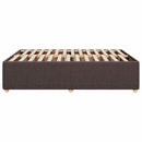 vidaXL sötétbarna szövet ágykeret matrac nélkül 140 x 190 cm