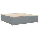 vidaXL világosszürke szövet ágykeret matrac nélkül 200 x 200 cm
