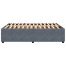 vidaXL sötétszürke bársony ágykeret matrac nélkül 140 x 190 cm
