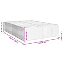 vidaXL kék bársony ágykeret 160 x 200 cm