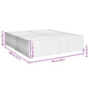 vidaXL fekete bársony ágykeret matrac nélkül 180 x 200 cm