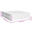 vidaXL fekete bársony ágykeret matrac nélkül 200 x 200 cm