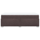vidaXL sötétbarna szövet rugós ágy matraccal 90 x 200 cm