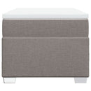 vidaXL tópszínű szövet rugós ágy matraccal 100 x 200 cm