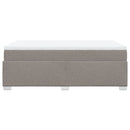 vidaXL tópszínű szövet rugós ágy matraccal 120 x 200 cm