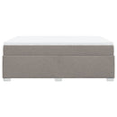 vidaXL tópszínű szövet rugós ágy matraccal 160 x 200 cm