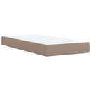 vidaXL cappuccino színű műbőr rugós ágy matraccal 80 x 200 cm