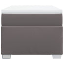 vidaXL szürke műbőr rugós ágy matraccal 100 x 200 cm