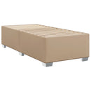 vidaXL cappuccino színű műbőr rugós ágy matraccal 100 x 200 cm