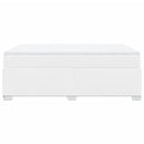 vidaXL fehér műbőr rugós ágy matraccal 160 x 200 cm