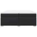 vidaXL fehér műbőr rugós ágy matraccal 200 x 200 cm