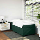vidaXL sötétzöld bársony rugós ágy matraccal 80 x 200 cm