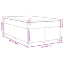 vidaXL kék szövet rugós ágy matraccal 140 x 200 cm