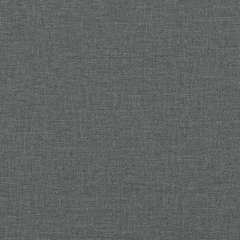 vidaXL sötétszürke szövet rugós ágy matraccal 200 x 200 cm
