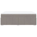 vidaXL tópszínű szövet rugós ágy matraccal 140 x 200 cm