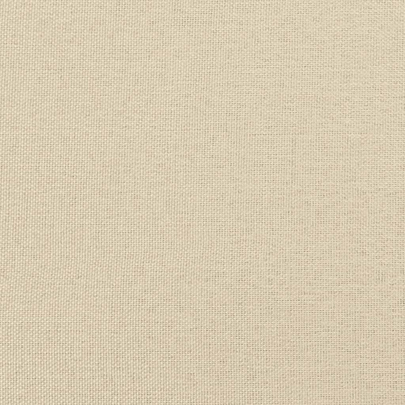 vidaXL krémszínű szövet rugós ágy matraccal 200 x 200 cm