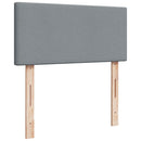 vidaXL világosszürke szövet rugós ágy matraccal 90x190 cm