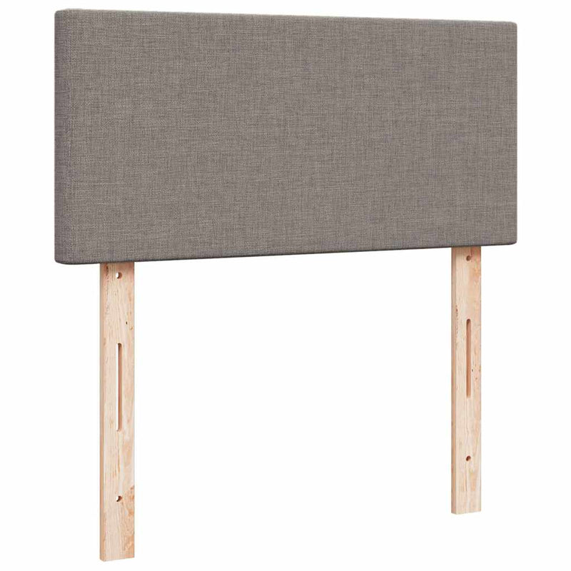 vidaXL tópszínű szövet rugós ágy matraccal 100 x 200 cm