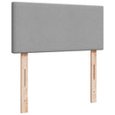 vidaXL világosszürke szövet rugós ágy matraccal 90x190 cm