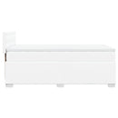 vidaXL fehér műbőr rugós ágy matraccal 80 x 200 cm