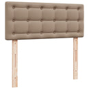 vidaXL cappuccino színű műbőr rugós ágy matraccal 80 x 200 cm