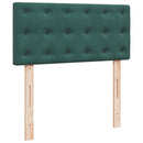 vidaXL sötétzöld bársony rugós ágy matraccal 80 x 200 cm